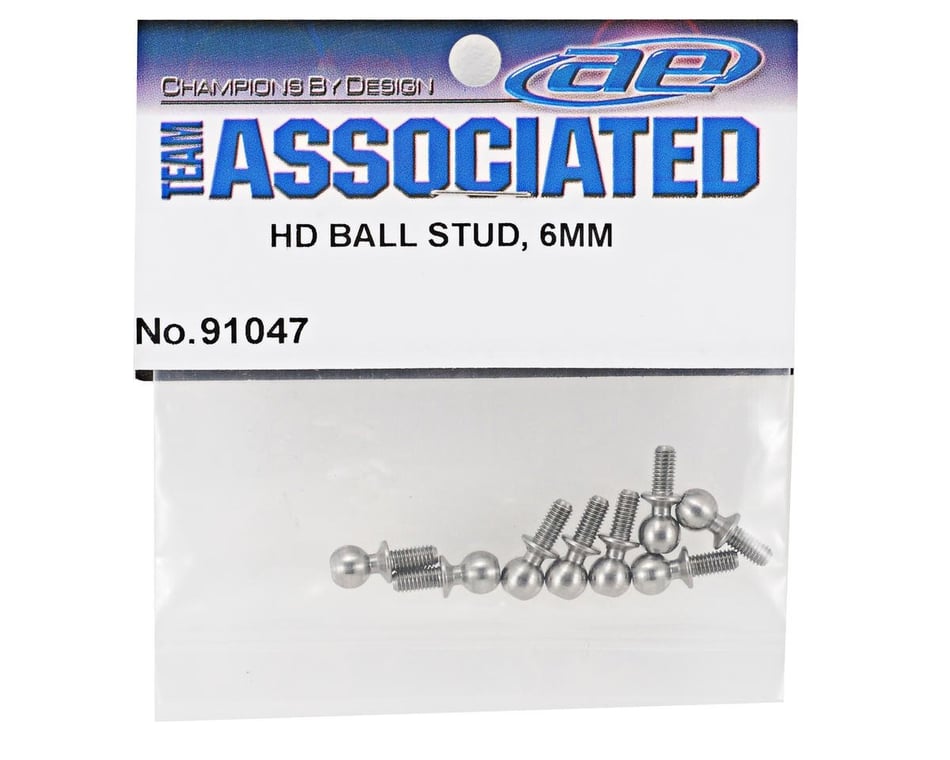 Team Associated 6mm Heavy Duty Ballstud Set 10)
(91047) - Iron City RC Hobbies