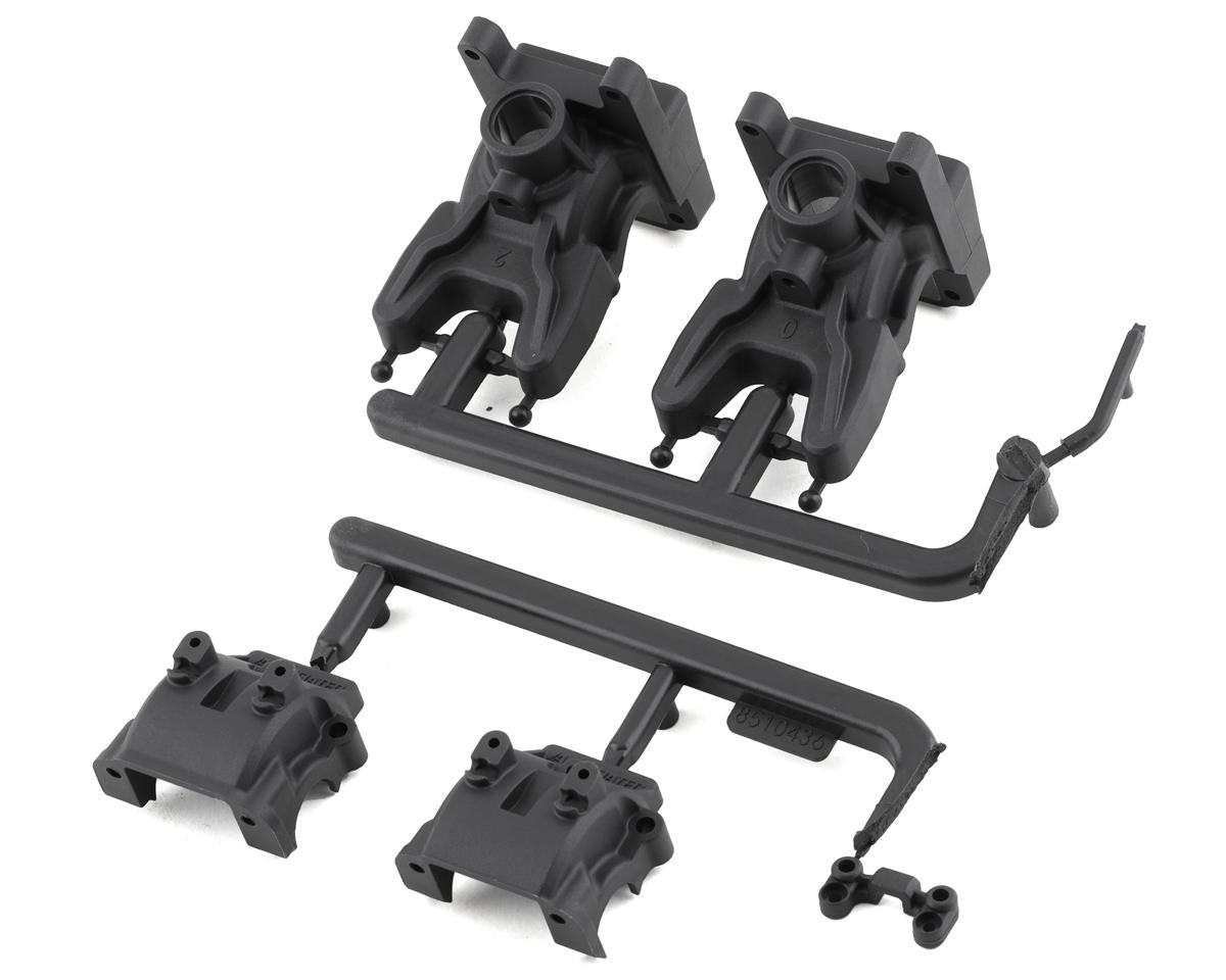 Associated FT RC10B74.2 Front Gearboxes (0 and 2 Diff Heights) Carbon - Iron City RC Hobbies
