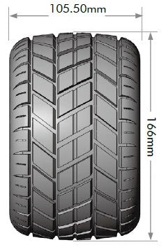 Louise R/C ST-Rocket Sport 1/8 3.8" Stadium Truck MFT Belted Road Tires, 17mm Hex (0" & 1/2" Offset)