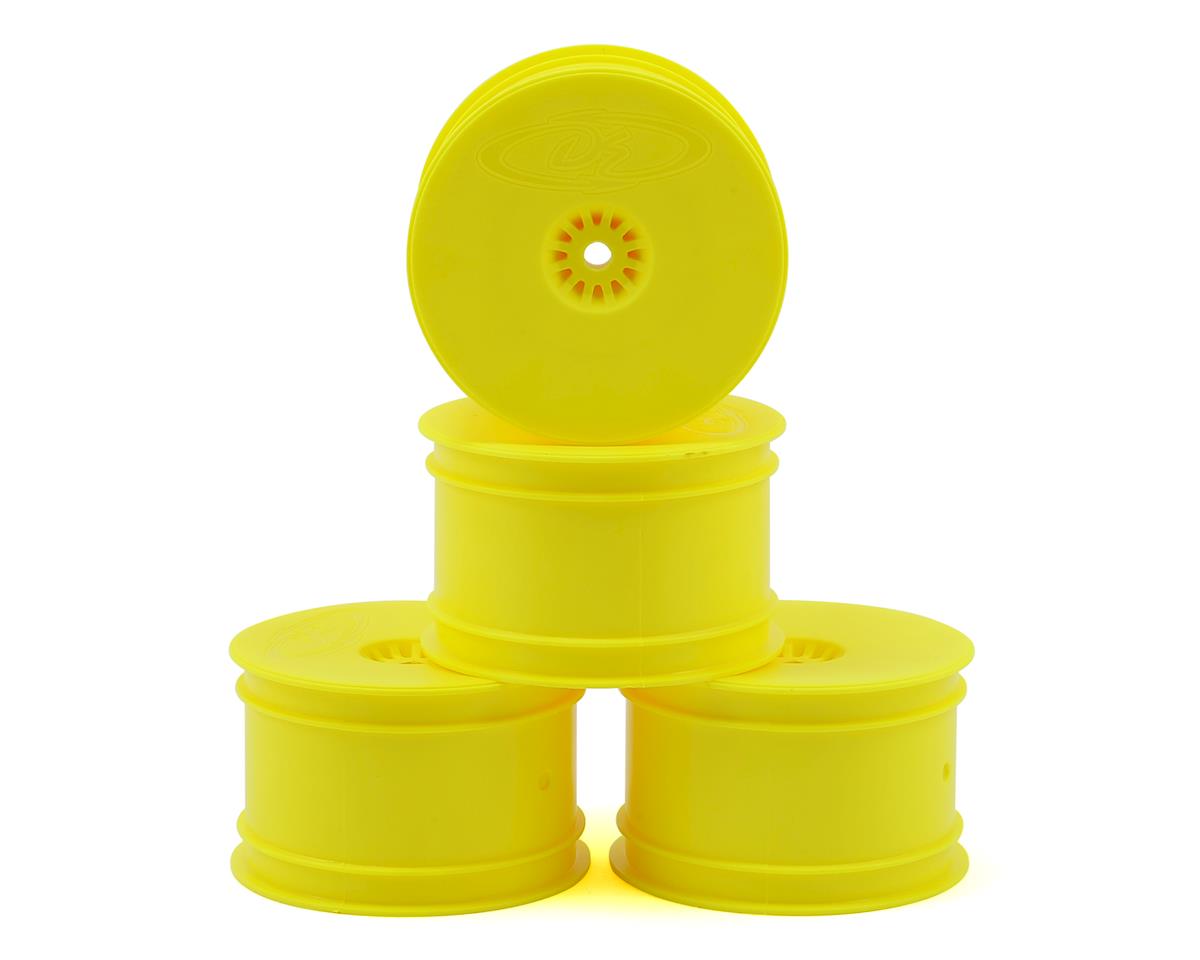 DE Racing Speedline 2.2 1/10 Buggy Rear Wheels (4) (B6/B74/22/22-4) (Yellow) w/12mm Hex - Iron City RC Hobbies