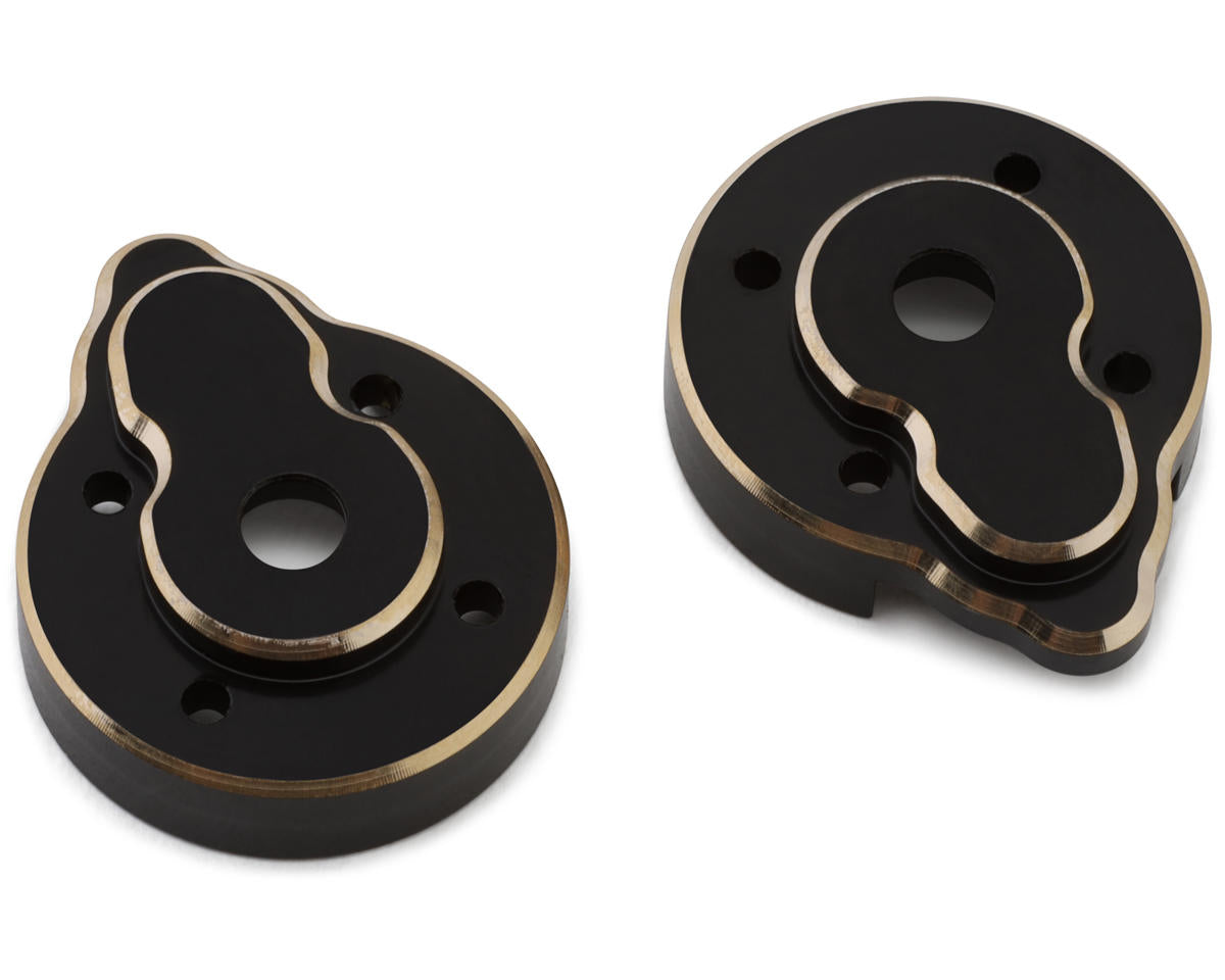 HobbyPlus CR18P Brass Portal Covers (Black) (2) (14g) (Choose Style)