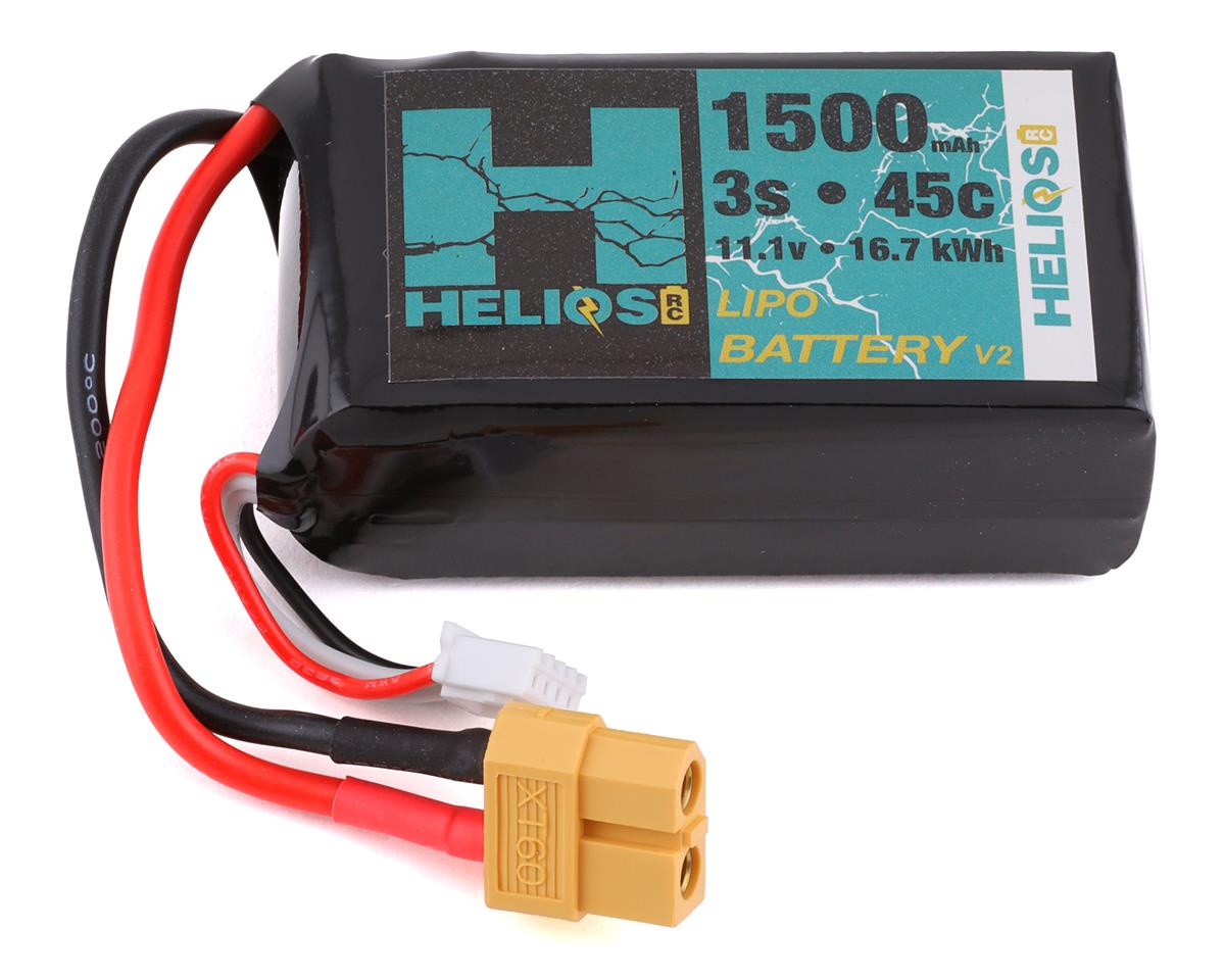 Helios RC 3S 45C LiPo Battery (11.1V/1500mAh) w/XT60 Connector