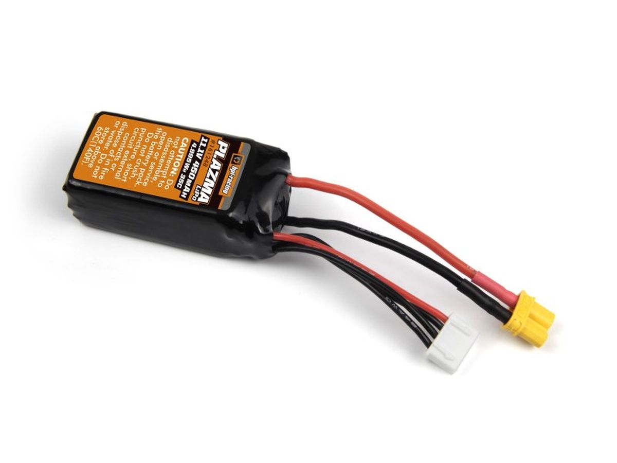 Plazma 11.1V 450mAh 35C LiPo Battery Pack for Mini King Flux Big Kahuna Bronco 4400