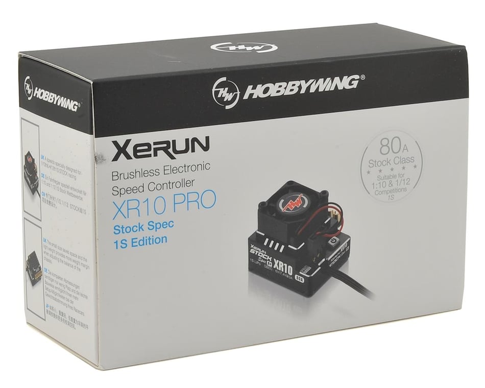 Hobbywing Xerun XR10 Pro 1S Stock Spec 1/12 Sensored Brushless ESC - Iron City RC Hobbies