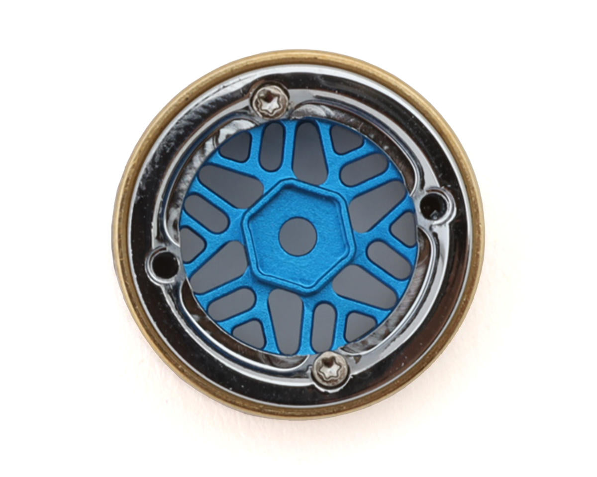 Injora 0.7" D19 ModuWheel Brass & Aluminum Micro Crawler Beadlock Wheels (4) (8.4g ea) (-2mm Offset) (Ascent-32)
