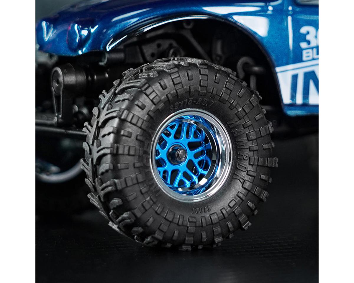 Injora 0.7" D19 ModuWheel Brass & Aluminum Micro Crawler Beadlock Wheels (4) (8.4g ea) (-2mm Offset) (Ascent-32)
