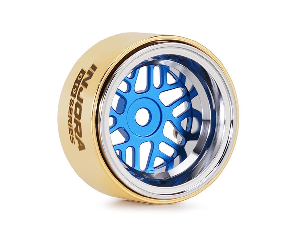 Injora 0.7" D19 ModuWheel Brass & Aluminum Micro Crawler Beadlock Wheels (4) (8.4g ea) (-2mm Offset) (Ascent-32)