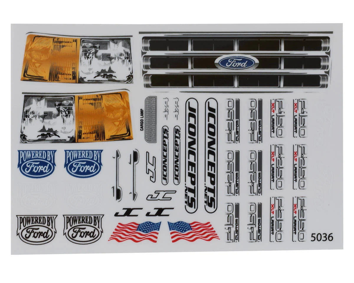 JConcepts Tuck 1989 Ford F-150 Rock Crawler Body (Clear) (12.3") (Cab Only)