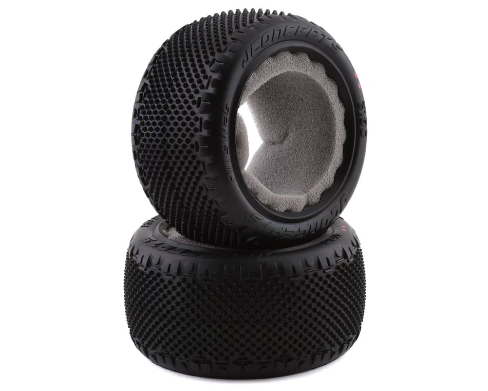 JConcepts Pin Swag 2.2" Rear Buggy Carpet Tires (2) (Pink) (3180-010) - Iron City RC Hobbies