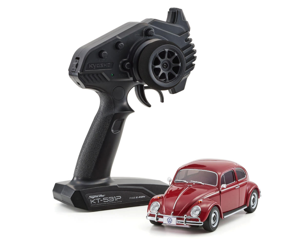 Kyosho MR-04 RWD Mini-Z Readyset w/Volkswagen 1300 Beetle 1966 Body (Ruby Red) w/KT-531P 2.4GHz Radio
