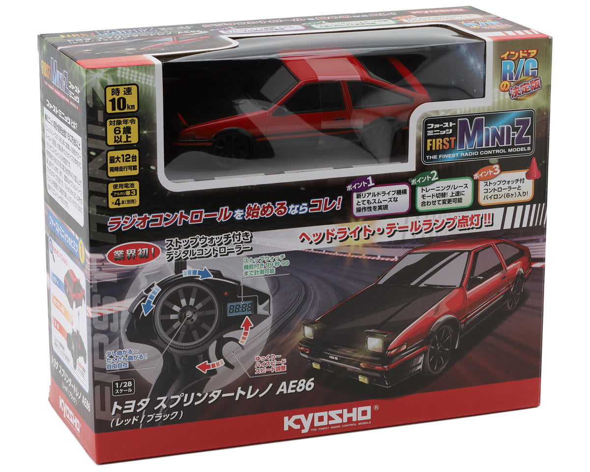 Kyosho First Mini-Z RWD ReadySet w/Trueno AE86 Body (Red) w/2.4GHz Radio