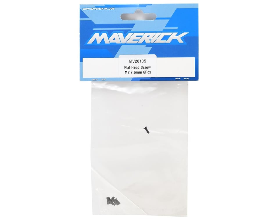 Maverick 2x6mm ION Flat Head Phillips Screw (6)
(MV28105) - Iron City RC Hobbies