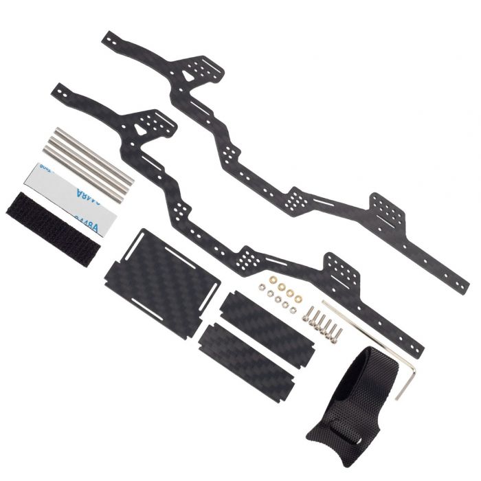 Powerhobby SCX24 Jeep Bronco C10 LCG Carbon Fiber Chassis - Iron City RC Hobbies