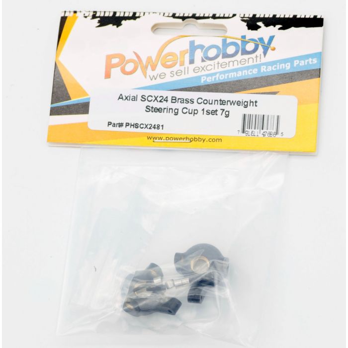 Powerhobby Axial SCX24 Brass Front Steering Knuckles Upgrade Parts - Iron City RC Hobbies
