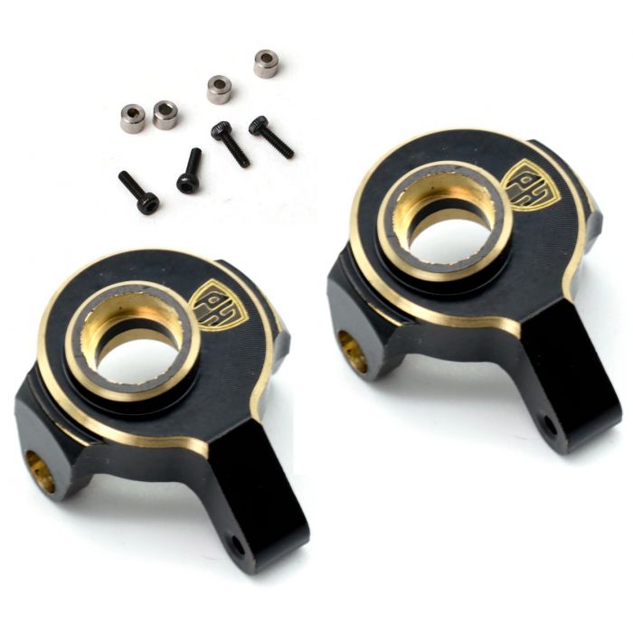 Powerhobby Axial SCX24 Brass Front Steering Knuckles Upgrade Parts - Iron City RC Hobbies
