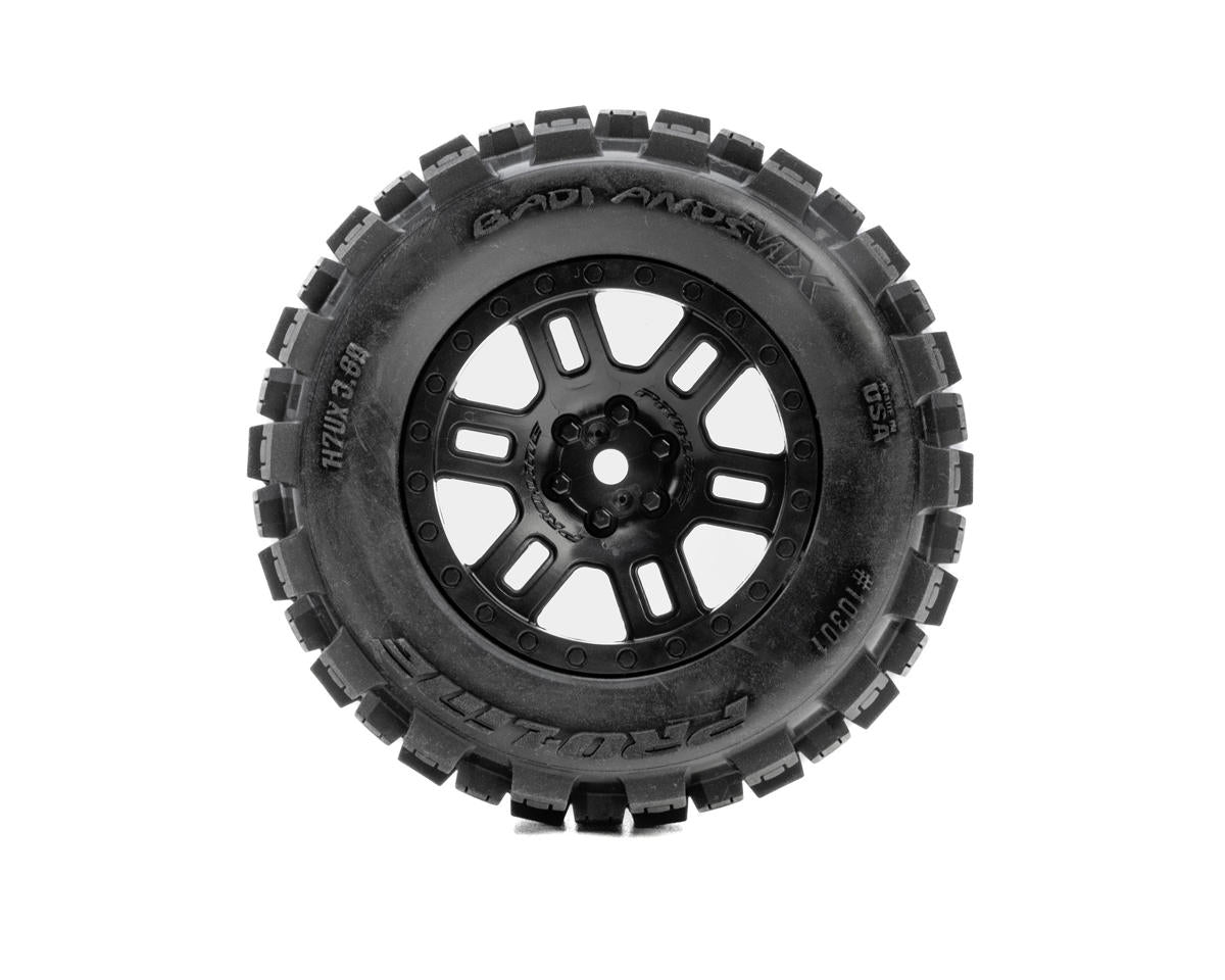 Pro-Line Arrma Mini Kraton Badlands Pre-Mounted Tires w/Split Six Wheels (Black) (2) (12mm Hex)
