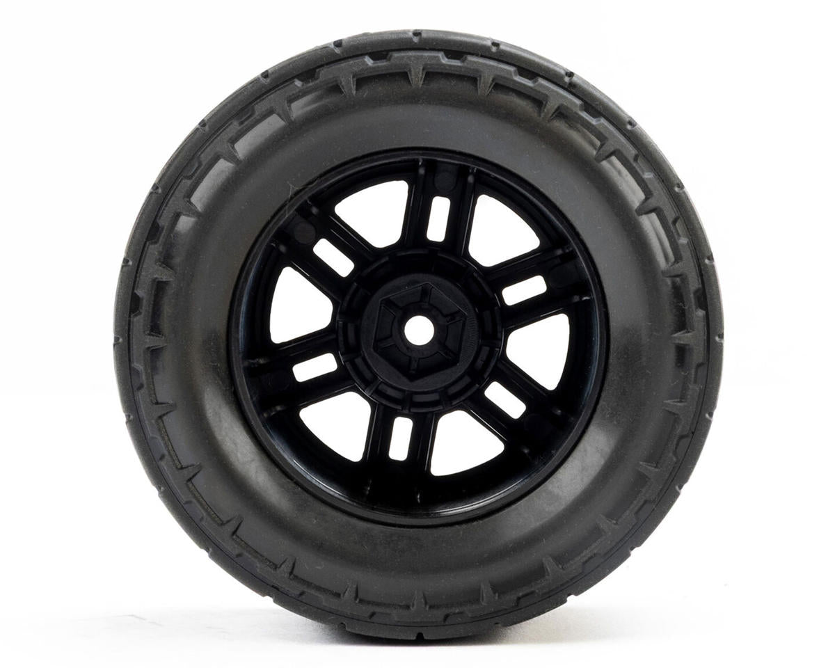 Pro-Line Menace Street Pre-Mounted Tires w/Split Six Wheels (Black) (2) w/12mm Hex