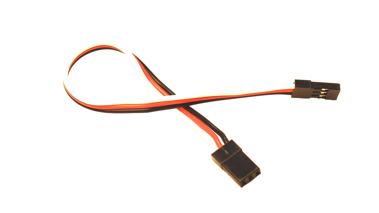 Racers Edge 6" (152mm) Universal Extension Lead w/ Male to Male Plug, 22AWG