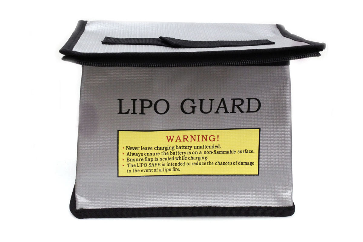 Racers Edge - Lipo Battery Charging Safety Bag 215x145x165mm with Zipper (RCE2105) - Iron City RC Hobbies