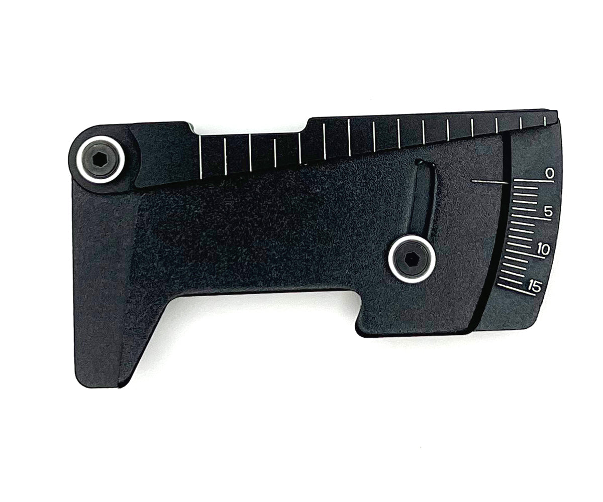 Racers Edge Pro Aluminum Ride Height/Camber Gauge, Black (RCEPRO7026) - Iron City RC Hobbies