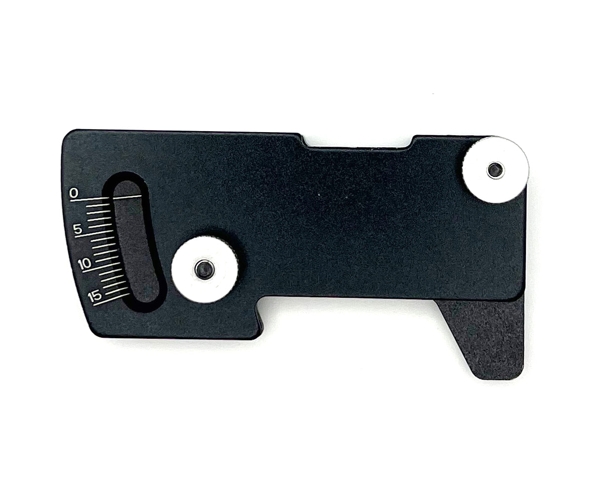 Racers Edge Pro Aluminum Ride Height/Camber Gauge, Black (RCEPRO7026) - Iron City RC Hobbies