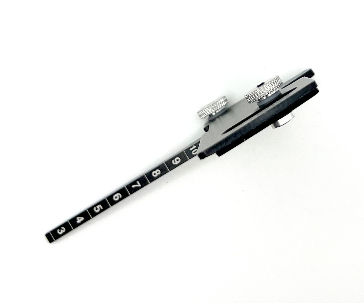 Racers Edge Pro Aluminum Ride Height/Camber Gauge, Black (RCEPRO7026) - Iron City RC Hobbies