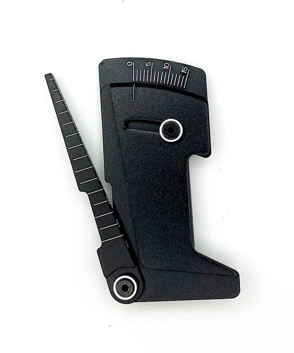 Racers Edge Pro Aluminum Ride Height/Camber Gauge, Black (RCEPRO7026) - Iron City RC Hobbies