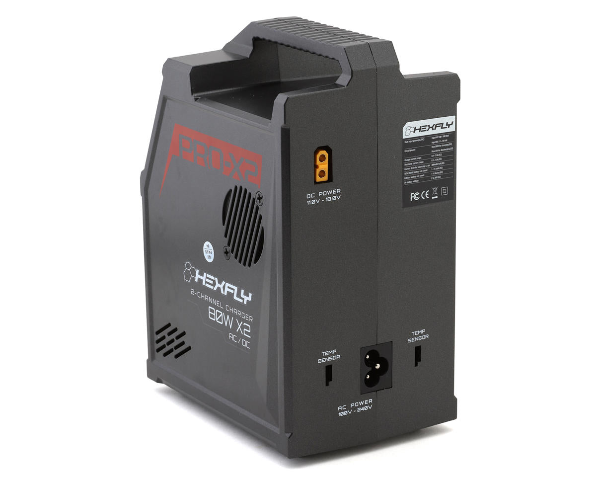 Redcat Hexfly Pro X2 Dual AC/DC Battery Charger (1-6S/7A/80Wx2)