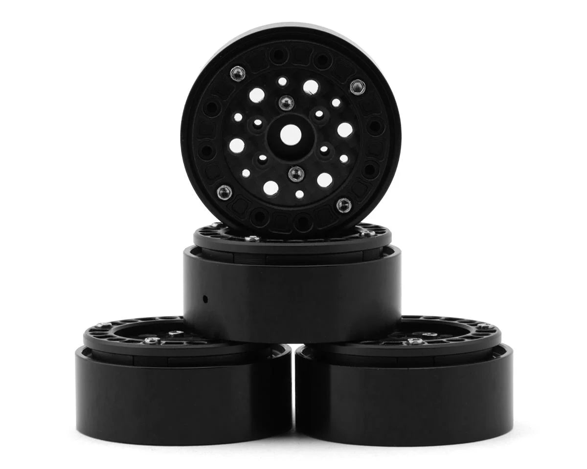 Redcat 1.3" Aluminum & Carbon Fiber Micro Crawler Beadlock Wheels (Choose Color) (4) (23.8g ea)