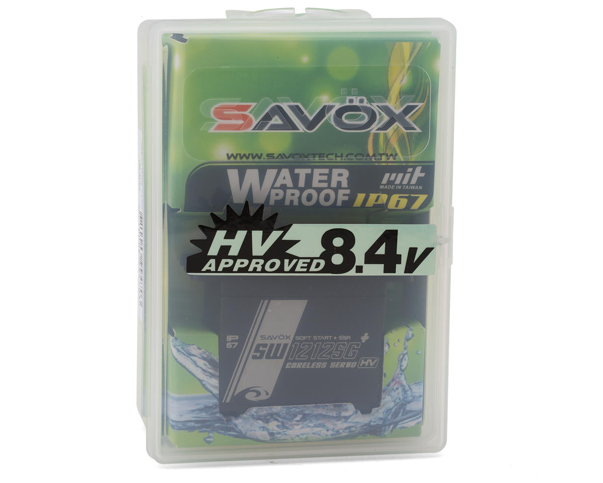 Savox SW-1212SGP Black Edition Waterproof Steel Gear Digital Servo (High Voltage) (Tall)