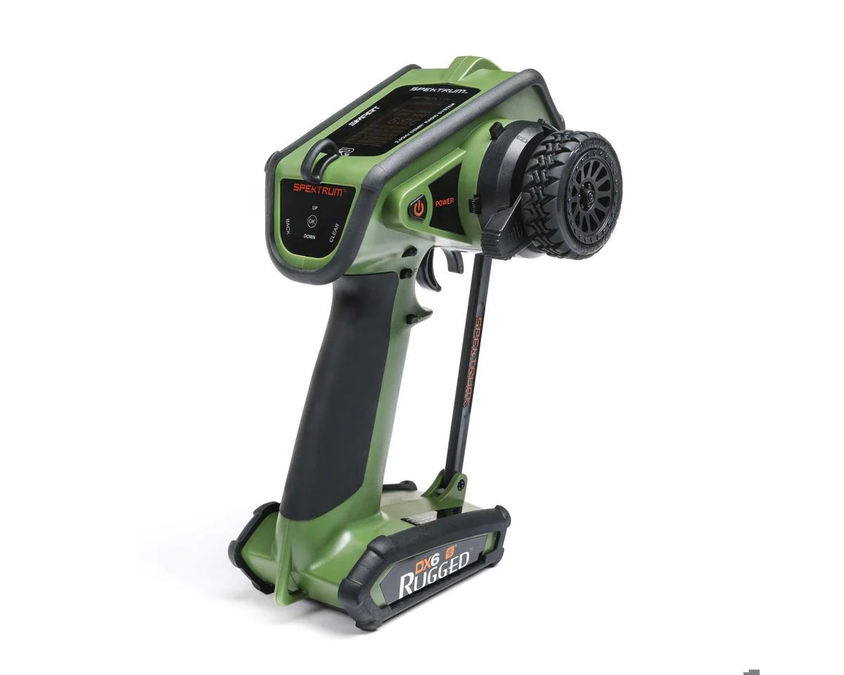 Spektrum RC DX6 Rugged 6-Channel DSMR Surface Radio (Transmitter Only) (Green)