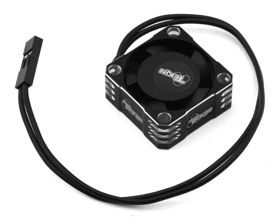 Tekin 25x25x10 Hiflow Aluminum Cooling Fan (Black/Silver) (TT3860) - Iron City RC Hobbies