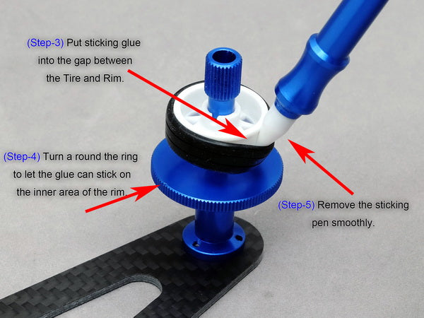 RC-Aurora ARR Mini Z Tire Sticking Tool Pen (Titanium) - Iron City RC Hobbies