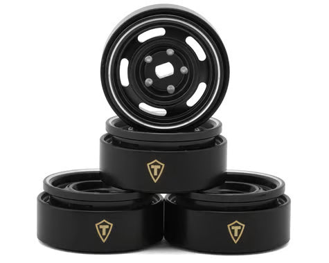 Treal Hobby 0.7" 5-Slot Aluminum Micro Rock Crawler Beadlock Wheels (Choose Color) (4) (8g ea)