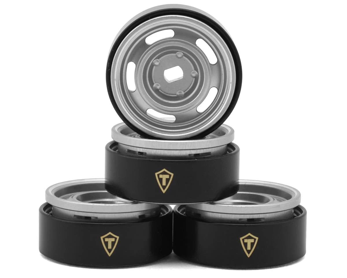 Treal Hobby 0.7" 5-Slot Aluminum Micro Rock Crawler Beadlock Wheels (Choose Color) (4) (8g ea)
