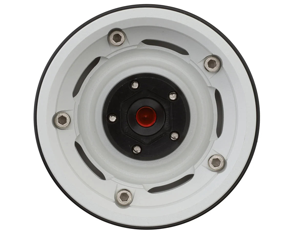 Treal Hobby 1.9" Aluminum Retro-Style Vintage Wagon Crawler Beadlock Wheels (132.5g) (White) (4)