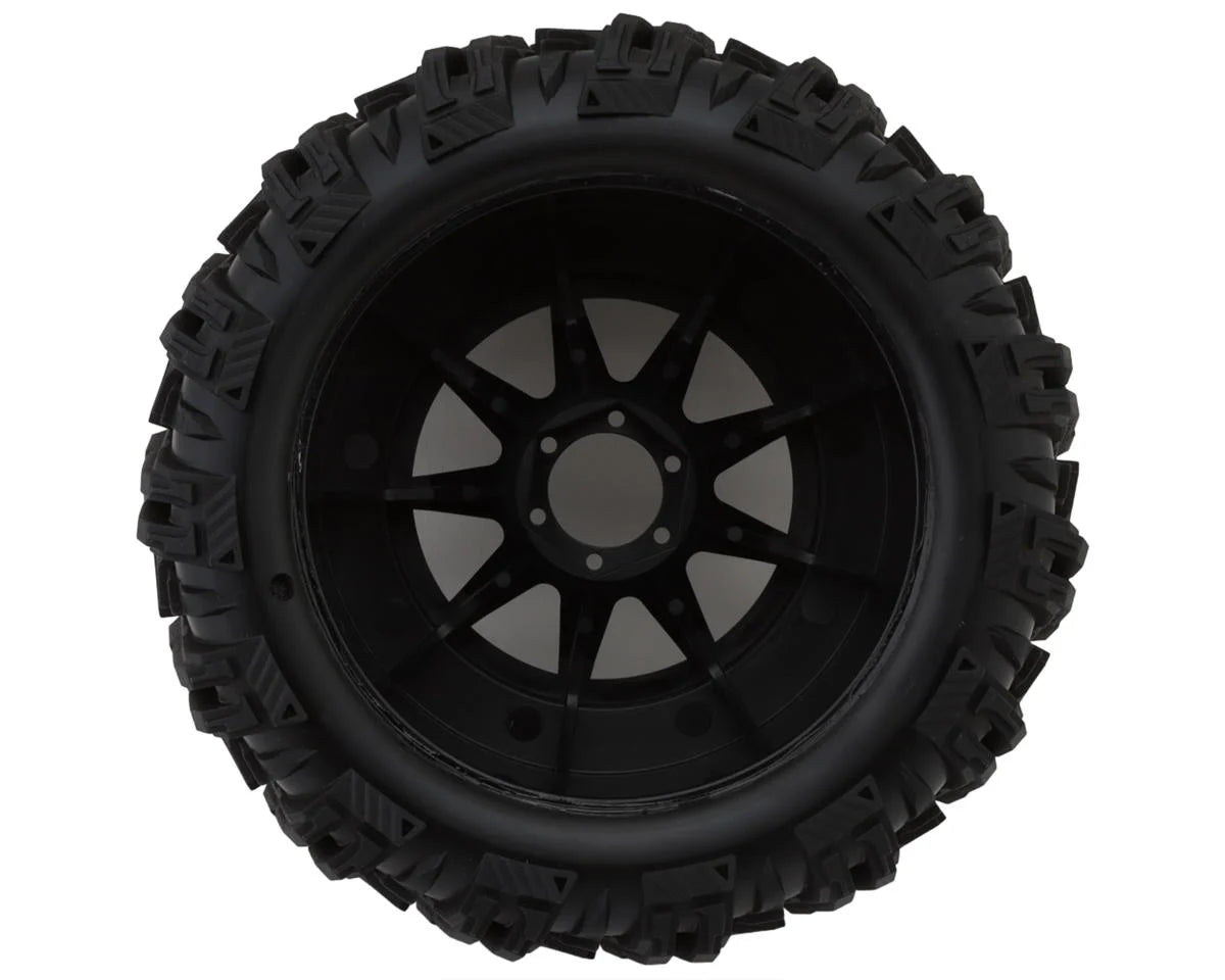 UpGrade RC BELTED Dirt Claw 2.9" Pre-Mounted Tires for Traxxas MAXX (2) (Regular & Wide Offset Hexes Included)