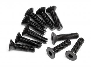 HPI Racing FLAT HEAD SCREW M3x12mm (HEX SOCKET/10pcs (Z084) - Iron City RC Hobbies