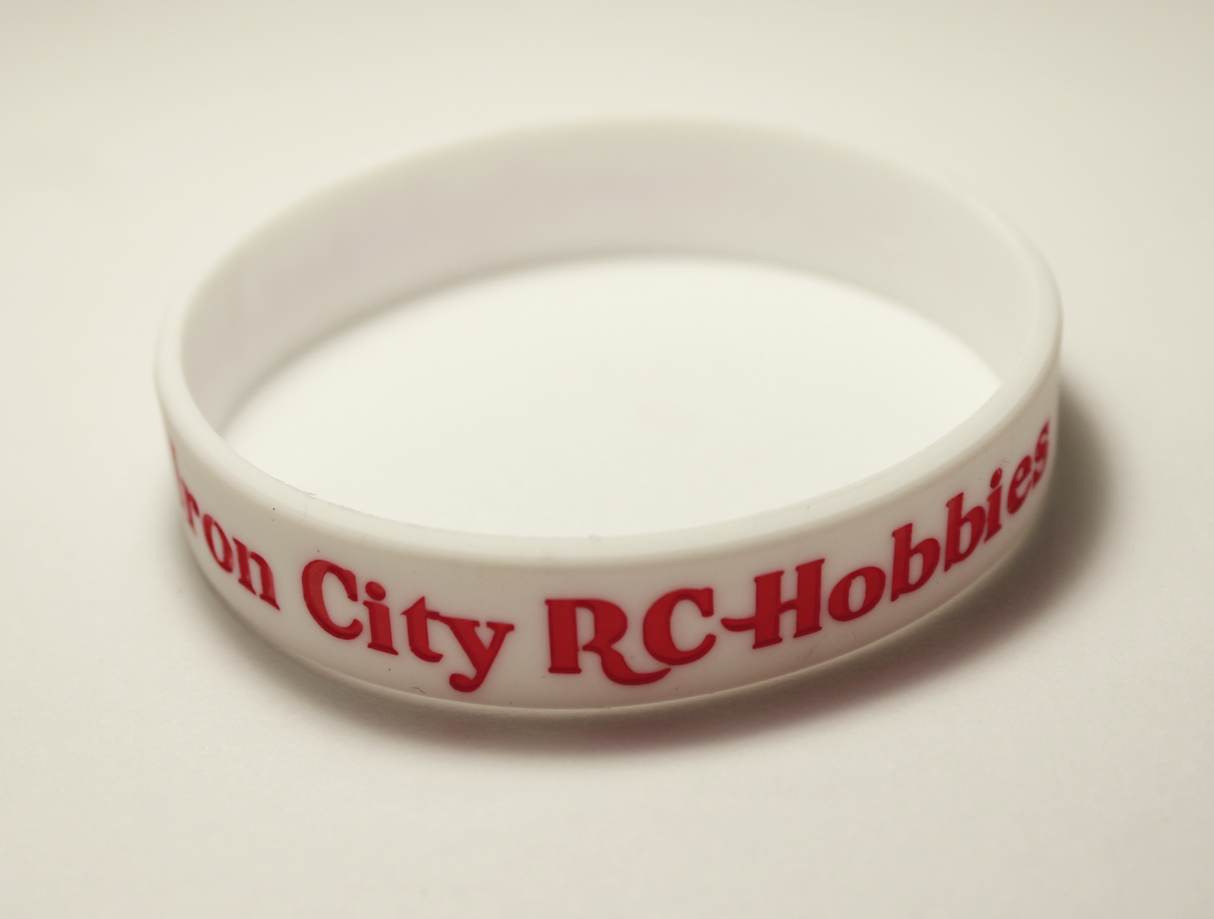 ICRC White Wrist Band - Iron City RC Hobbies