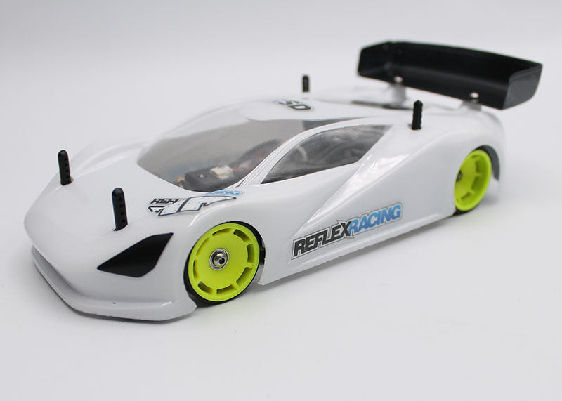 Reflex Racing Speed Dish Wheel Front +1 OffSet (Yellow) - Iron City RC Hobbies