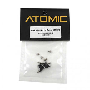 Atomic MRZ Alu Servo Mount (Black) - Iron City RC Hobbies