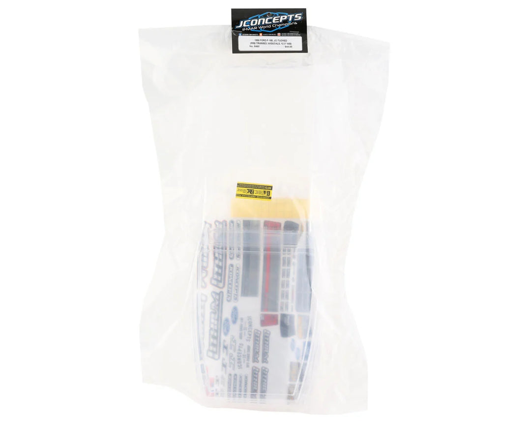 JConcepts Tucked 1995 Ford F-150 Rock Crawler "Pre-Trimmed" Body (Clear) (12.3")