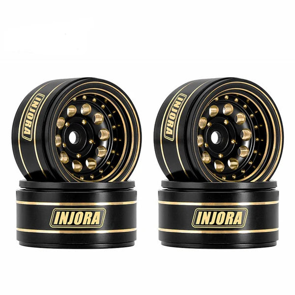 INJORA 1.0" 39g/pcs Brass -2.65mm Offset Wheels for Micro Crawlers
