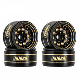 INJORA 1.0" 39g/pcs Brass -2.65mm Offset Wheels for Micro Crawlers