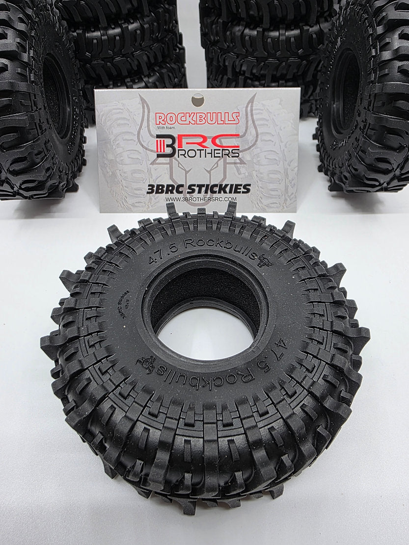 3BrothersRC Rockbulls (3brc stickies) 4.75x1.9. One pair(2 tires).