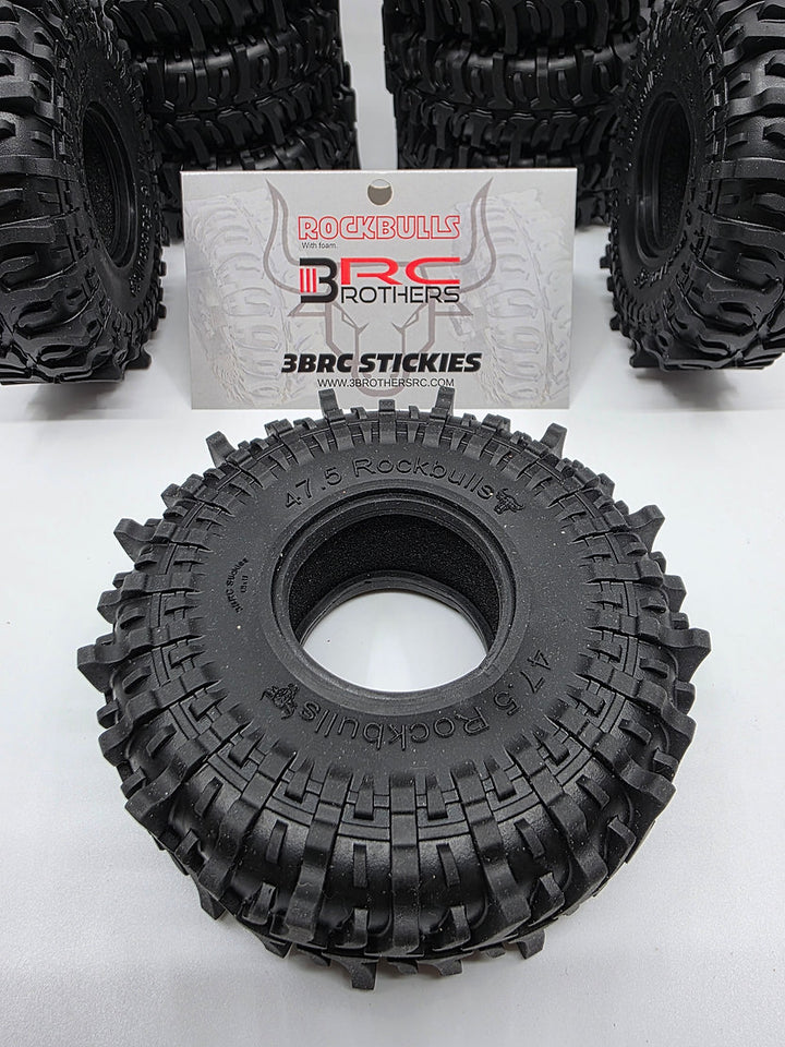 3BrothersRC Rockbulls (3brc stickies) 4.75x1.9. One pair(2 tires).