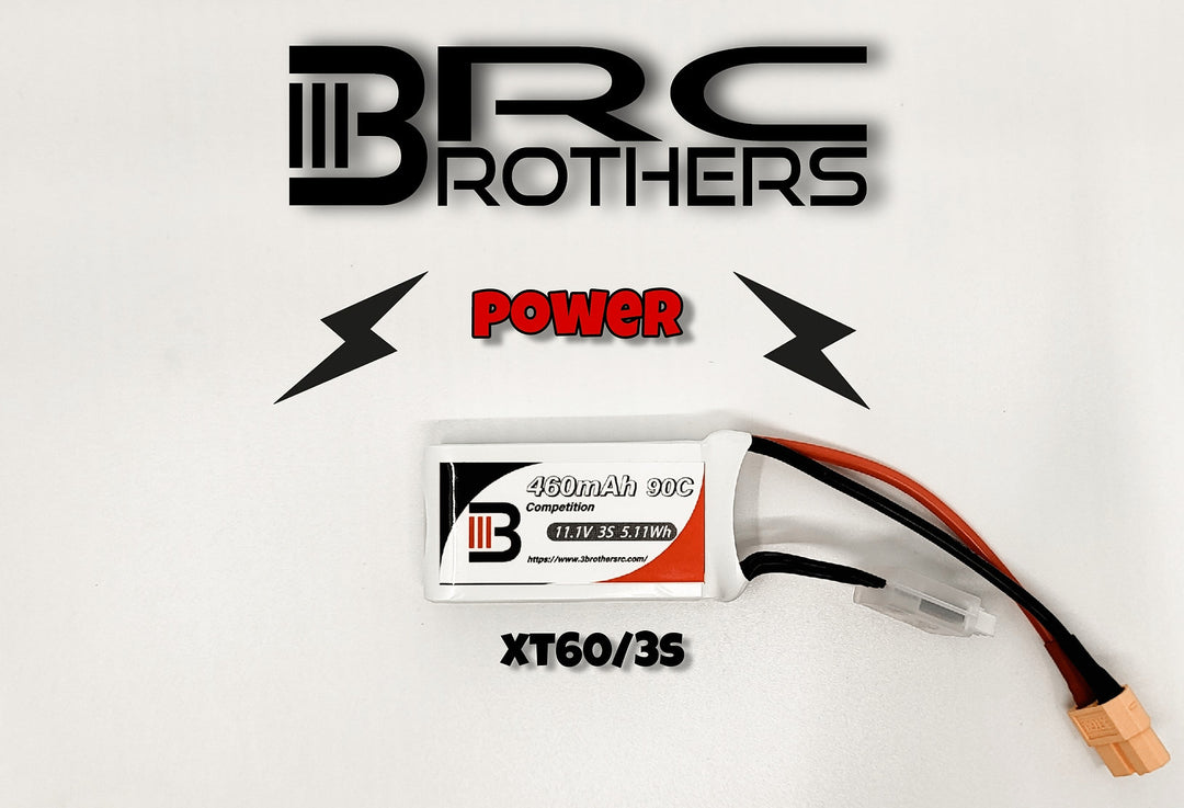 3 Brothers 460mah 3s, Competition Lipo Battery (Choose Connector)