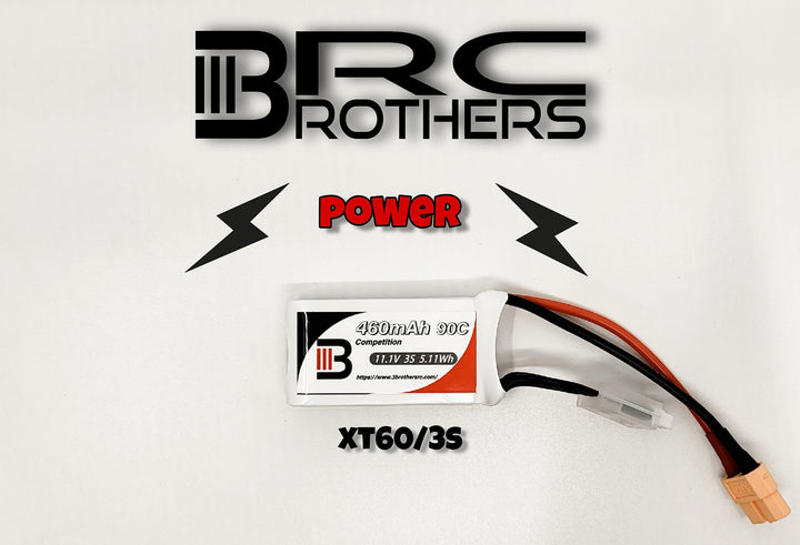 3 Brothers 460mah 3s, Competition Lipo Battery (Choose Connector)