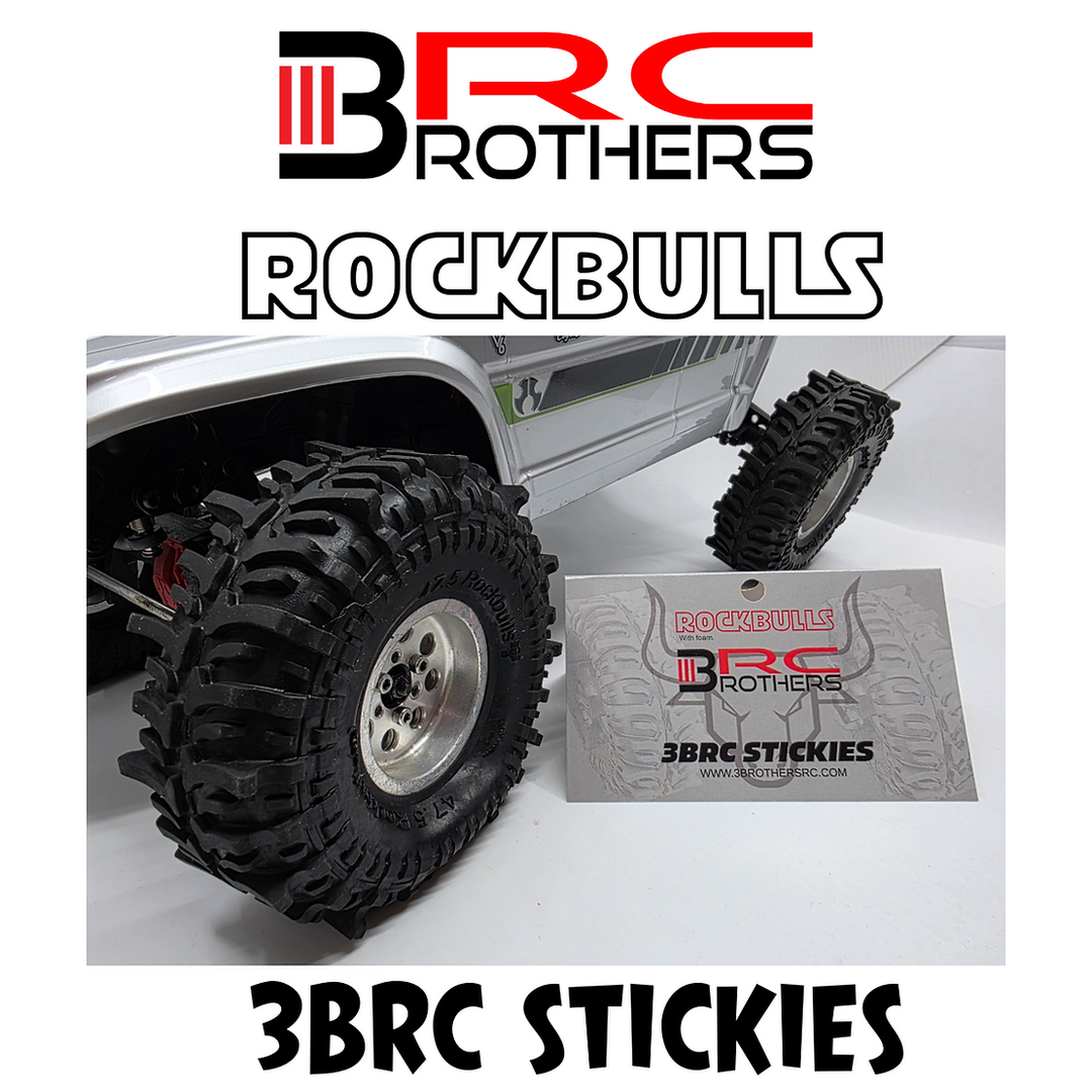 3BrothersRC Rockbulls (3brc stickies) 4.75x1.9. One pair(2 tires).
