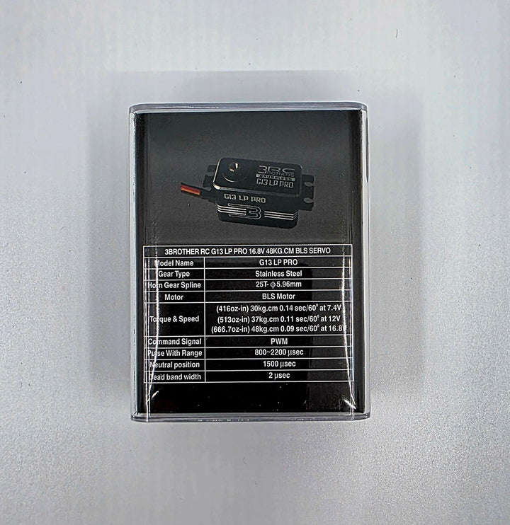 3BrothersRC G13 LP PRO servo. Direct-power, low profile.